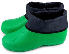 Резиновые ботинки женские Smile of Milady 088-010 зеленые 40 RU