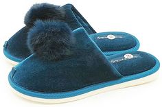 Домашние тапочки женские Smile of Milady А-82-168 бирюзовые 36 RU