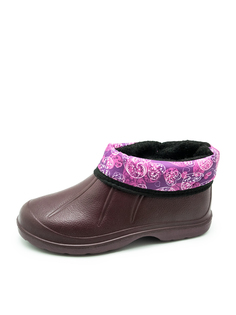 Резиновые ботинки женские Smile of Milady 088-010 бордовые 41 RU