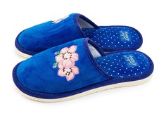 Домашние тапочки женские Smile of Milady А-82-163 синие 39 RU