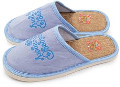 Домашние тапочки женские Smile of Milady A-70-518 голубые 40-41 RU