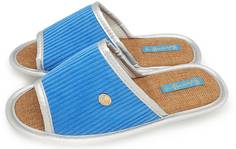 Домашние тапочки женские Smile of Milady 148-011 синие 38-39 RU