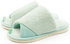 Домашние тапочки женские Smile of Milady А-82-350 бирюзовые 38 RU