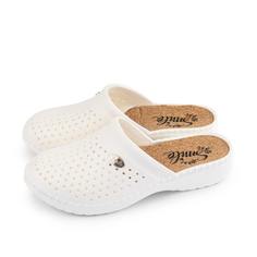 Шлепанцы женские Smile of Milady 098-982 белые 35 RU