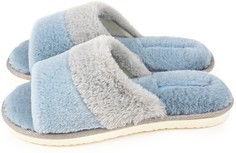 Домашние тапочки женские Smile of Milady 148-043 голубые 38-39 RU
