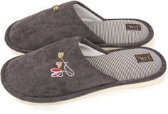 Домашние тапочки женские Smile of Milady А-82-432 серые 36-37 RU