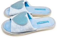 Домашние тапочки женские Smile of Milady А-82-053 голубые 36-37 RU