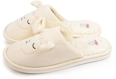 Домашние тапочки женские Smile of Milady 352-532 бежевые 38-39 RU