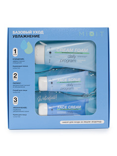 Набор Mixit Водопад для ухода за лицом: пенка скраб и крем