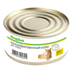Влажный корм для кошек Каждый День, печень, 325г