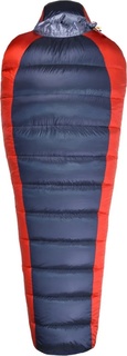 Спальный мешок пуховый BVN Эдельвейс-2 PRO, красный/тем.синий, размер M