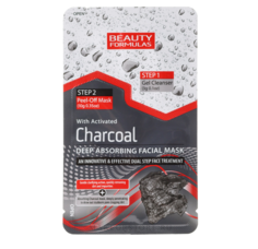 Маска для лица двухфазная Beauty Formulas Charcoal Deep Absorbing Facial Mask 13 г