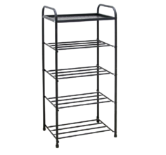 Этажерка Вселенная Порядка «Изящество», 5 полок, чёрный