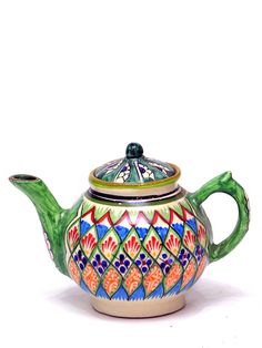 Чайник заварочный 1л керамический с ручной росписью (Ч1РМ2101)