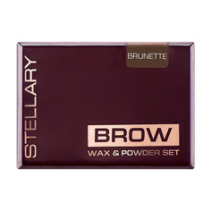 Набор для бровей Stellary Brow Wax & Powder Set оттенок 02 Brunette Тени + Воск 3 г