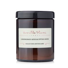 Ароматическая свеча Vanilla Blanc Lemongrass & Eucalyptus Dives 170 г