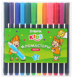Фломастеры-кисти Лента Kids 12 шт. Lenta