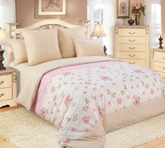 Простыня 145х214 "Алиса комп. 2 перс" 1.5-спальная перкаль (100% Хлопок) Текс Дизайн