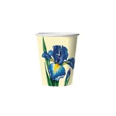 Стакан картонный Bulgaree Green ирисы 0.25 л 10 шт