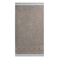 Полотенце Cleanelly Perfetto 70 x 130 см с велюровым бордюром трюфельный