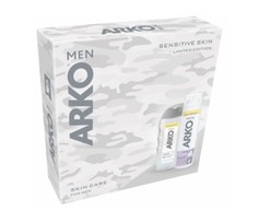 Набор Arko пена для бритья 200 Sensitive 200 мл + гель для душа Crystal 260 мл