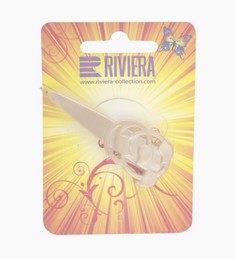 Заколка для волос Riviera пластмассовая бежевая