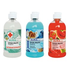 Туалетное мыло Аура антибактериальное 500 мл Aura