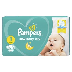 Подгузники для новорожденных Pampers New Baby-Dry 1 (2-5 кг), 43 шт.