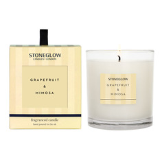 Ароматическая свеча StoneGlow ГРЕЙПФРУТ и МИМОЗА (Grapefruit & Mimosa) Stoneglow.