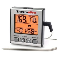 Кухонный цифровой термометр с щупом Thermopro TP16S