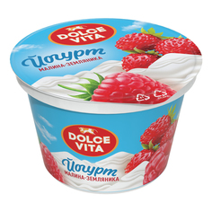 Йогурт Dolce Vita малина-земляника 4,2% 130 г