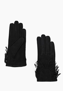 Перчатки женские Marco Bonne` ZF3676CAM черные р.7