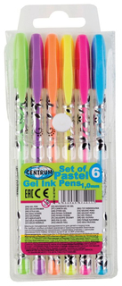 Набор гелевых ручек Centrum Pastel 6 цветов