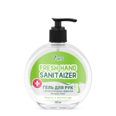Антисептик для рук 7DAYS FRESH HAND SANITAIZER с экстрактом Алоэ, 300 мл