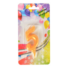 Свеча праздничная Дон Баллон Цифра 5 7 см