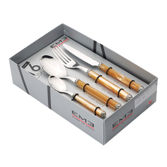 Набор столовых приборов 16пр Жемчужная линия Медовый подарочная упаковка EME