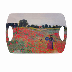 Поднос большой Leonardo Collection 49х30см Моне Дикие маки близ Аржантёя