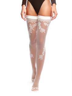 Чулки женские Trasparenze Gocce Di Luna (aut) 46-48 seta (молочные)