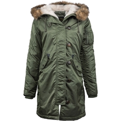 Куртка женская Alpha Industries Elyse Sage Green серая XS