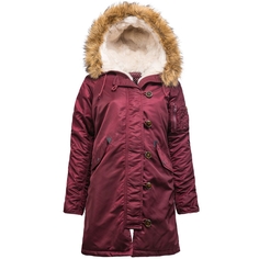 Куртка женская Alpha Industries Elyse Maroon бордовая XS