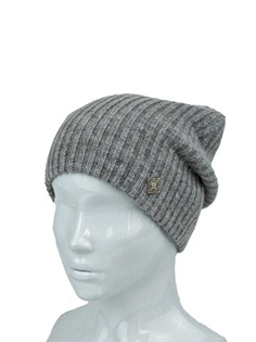 Шапка бини женская Ferz 42412LL светло-серая р.56-58