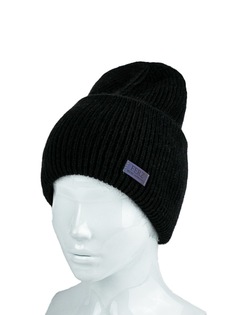 Шапка бини женская Ferz 42418LL чёрная р.56-58
