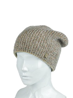 Шапка бини женская Ferz 42523LL светло-бежевая р.56-58
