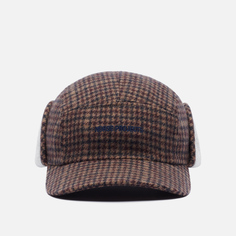 Бейсболка мужская NORSE PROJECTS Wool Flannel Flap коричневая, one size