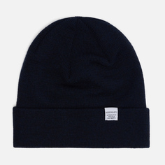 Шапка мужская NORSE PROJECTS Norse Top Beanie синяя, one size