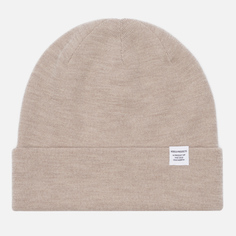 Шапка мужская NORSE PROJECTS Norse Top Beanie бежевая, one size