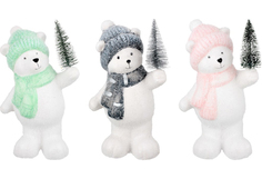 Новогодний сувенир Homeclub Медвежонок с елочкой EG168-19B171-19ABС 19 см