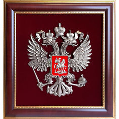 Настенное панно "Герб России" (24,5 x 23 x 1,5 см) No Brand