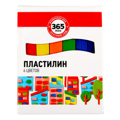 Пластилин 365 дней 6 цветов