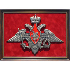 Настенное панно "Герб вооружённых сил РФ" (52 x 38 x 4 см) No Brand